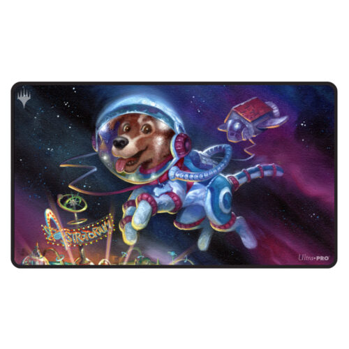 Playmat of Comet Stellar Pup from Magic The Gathering